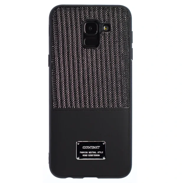 Husa Magnetica Samsung Galaxy J6 2018, Negru Glitter CTK