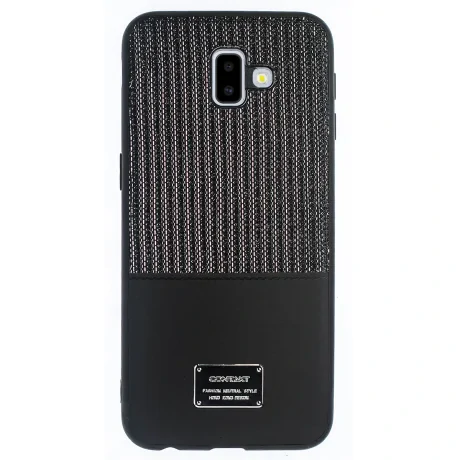 Husa Magnetica Samsung Galaxy J6 Plus, Negru Glitter CTK