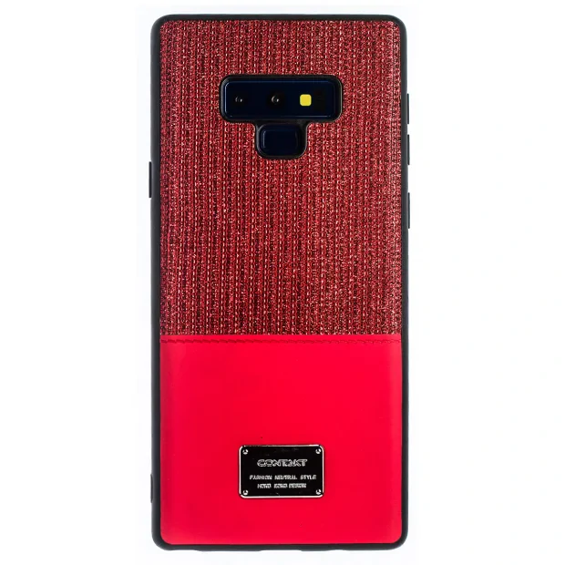 Husa Magnetica Samsung Galaxy Note 9, Rosu Glitter CTK