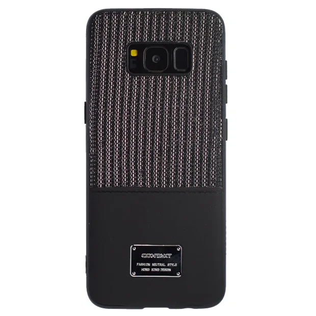 Husa Magnetica Samsung Galaxy S8, Negru Glitter CTK