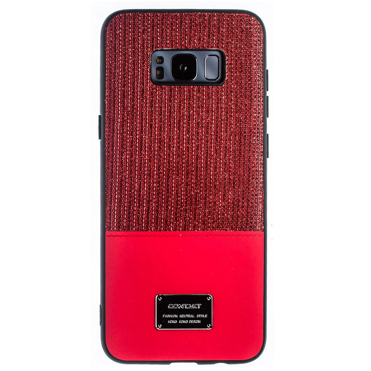 Husa Magnetica Samsung Galaxy S8 Plus, Rosu Glitter CTK thumb