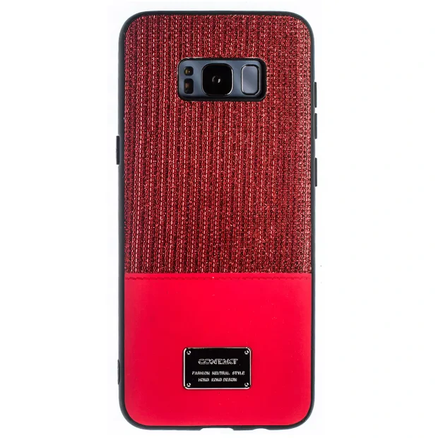 Husa Magnetica Samsung Galaxy S8 Plus, Rosu Glitter CTK