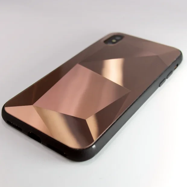 Husa Oglinda Prism iPhone X/XS Roz Gold