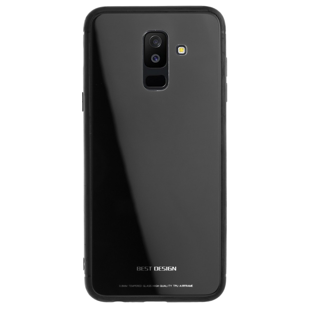 Husa Oglinda Samsung Galaxy A6 Plus 2018, Negru thumb