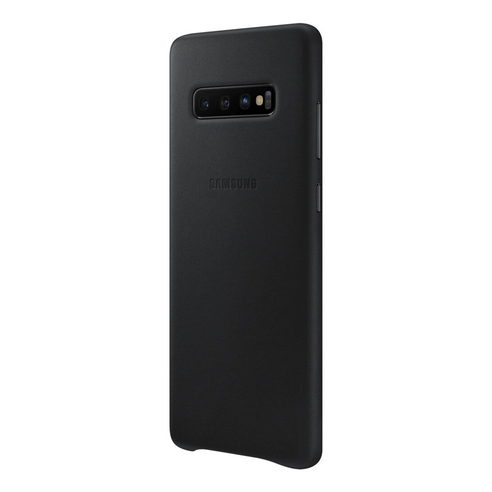 Husa Originala Samsung Galaxy S10 Plus Black Leather Cover  thumb