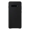 Husa Originala Samsung Galaxy S10 Plus Black Leather Cover 