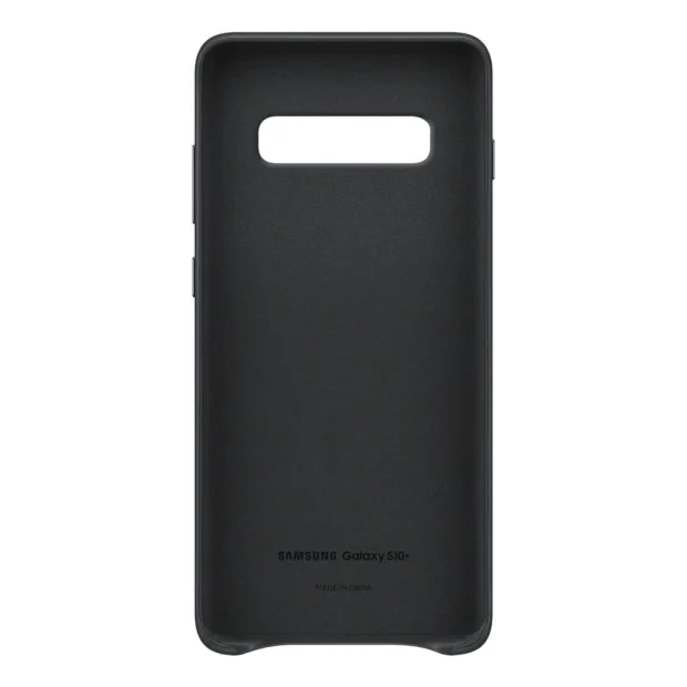 Husa Originala Samsung Galaxy S10 Plus Black Leather Cover 