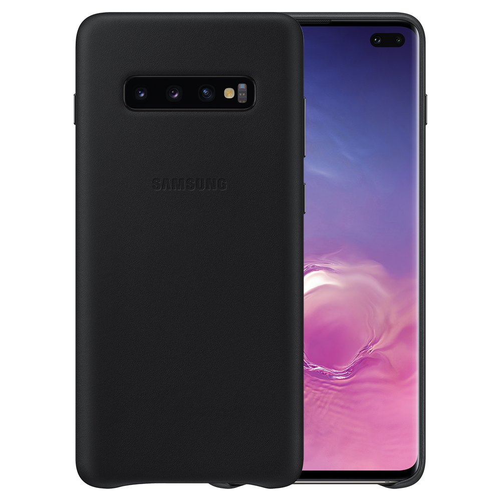 Husa Originala Samsung Galaxy S10 Plus Black Leather Cover  thumb