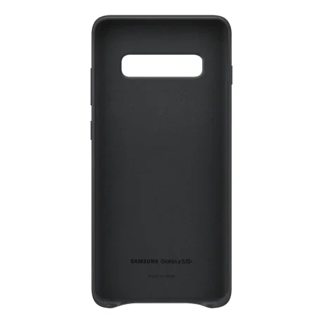 Husa Originala Samsung Galaxy S10 Plus Black Leather Cover 