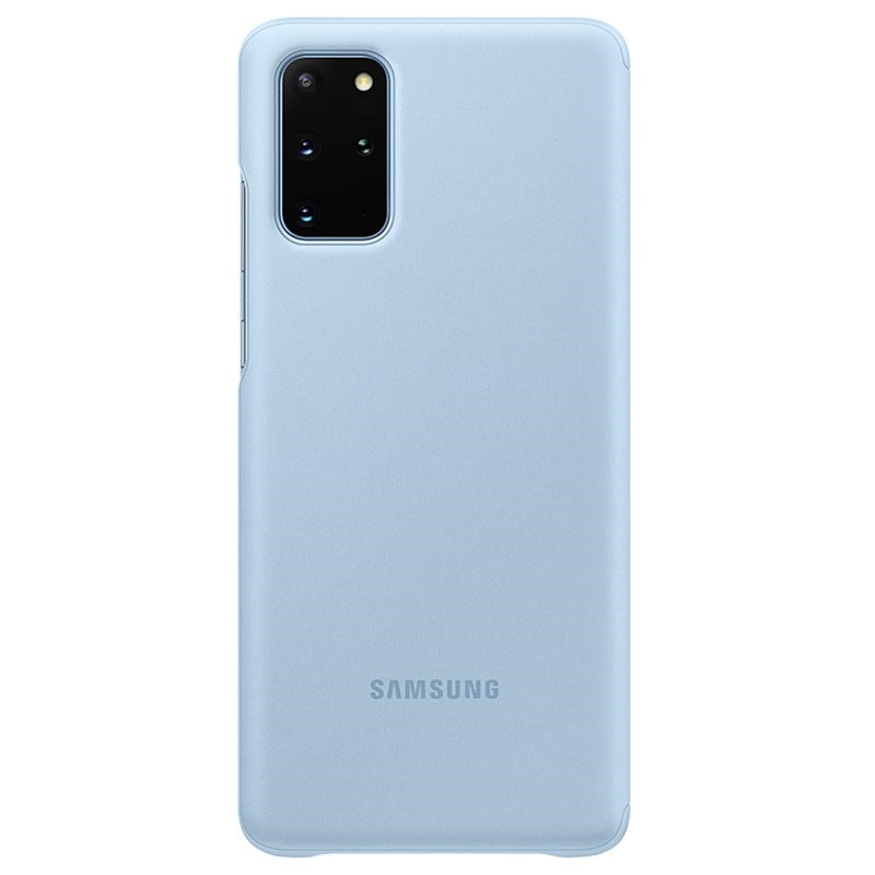 Husa Originala Samsung Galaxy S20 Plus, S-View Clear, Albastru thumb