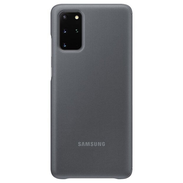 Husa Originala Samsung Galaxy S20 Plus, S-View Clear, Gri