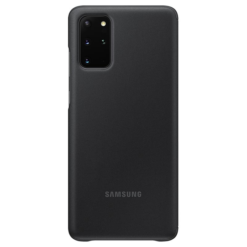 Husa Originala Samsung Galaxy S20 Plus, S-View Clear, Negru thumb