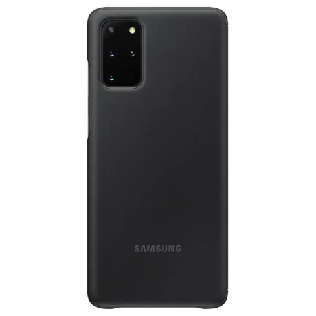 Husa Originala Samsung Galaxy S20 Plus, S-View Clear, Negru