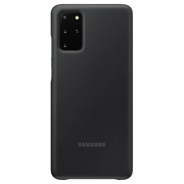 Husa Originala Samsung Galaxy S20 Plus, S-View Clear, Negru