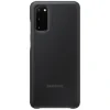 Husa Originala Samsung Galaxy S20, S-View Clear, Negru