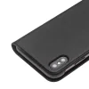 Husa piele iPhone XS Max Classic Negru Qialino