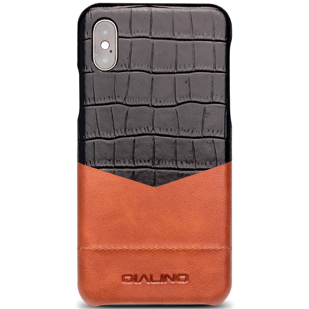 Husa piele iPhone X/Xs Crocodile texture Qialino thumb