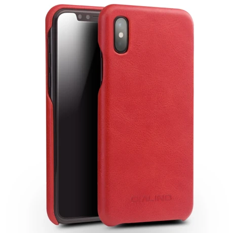 Husa piele iPhone X/Xs 5.8&#039;&#039; Qialino Rosie