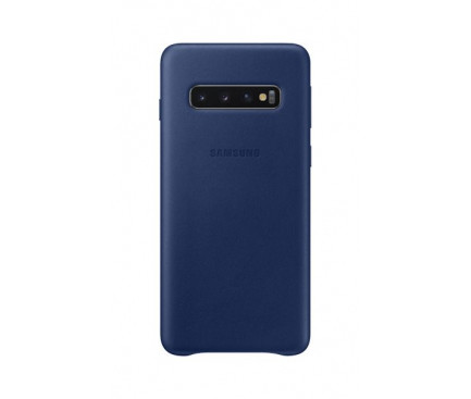 Husa Piele Samsung Galaxy S10 Leather Cover Bleumarin EF-VG973LNEGWW thumb