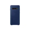 Husa Piele Samsung Galaxy S10 Leather Cover Bleumarin EF-VG973LNEGWW