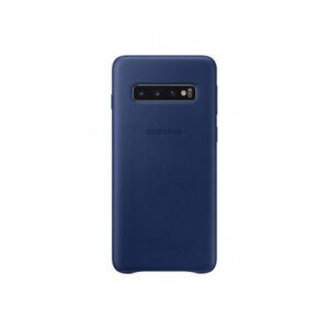 Husa Piele Samsung Galaxy S10 Leather Cover Bleumarin EF-VG973LNEGWW