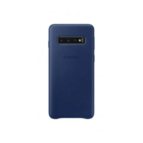 Husa Piele Samsung Galaxy S10 Leather Cover Bleumarin EF-VG973LNEGWW