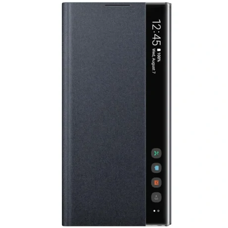 Husa Samsung Clear View Cover Flip pentru Galaxy Note 10 Plus Black