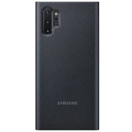 Husa Samsung Clear View Cover Flip pentru Galaxy Note 10 Plus Black