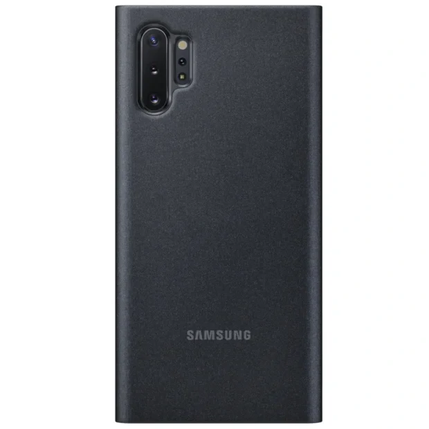Husa Samsung Clear View Cover Flip pentru Galaxy Note 10 Plus Black