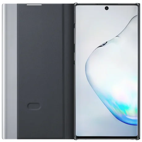 Husa Samsung Clear View Cover Flip pentru Galaxy Note 10 Plus Black