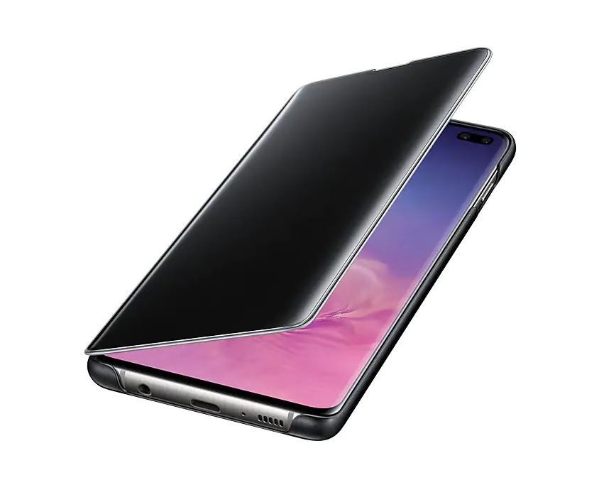 Husa Samsung Flip Clear View Cover pentru Samsnung Galaxy S10 Plus Black thumb