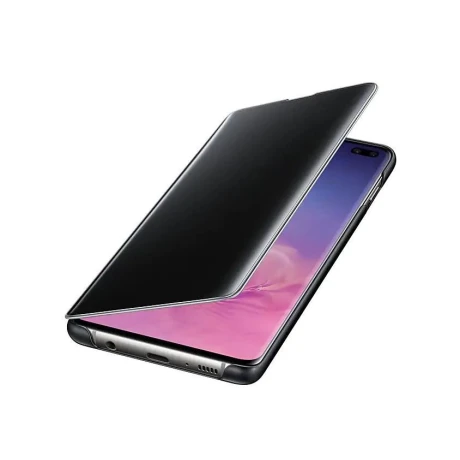 Husa Samsung Flip Clear View Cover pentru Samsnung Galaxy S10 Plus Black