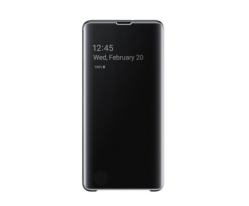 Husa Samsung Flip Clear View Cover pentru Samsnung Galaxy S10 Plus Black thumb