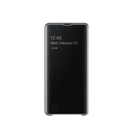 Husa Samsung Flip Clear View Cover pentru Samsnung Galaxy S10 Plus Black
