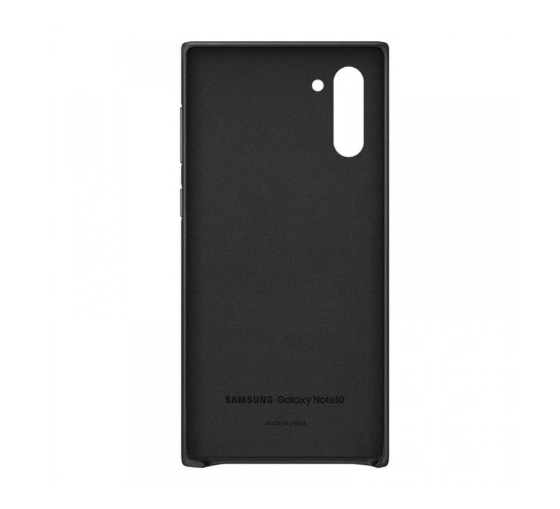 Husa Samsung Galaxy Note 10 Black Leather Cover Samsung thumb
