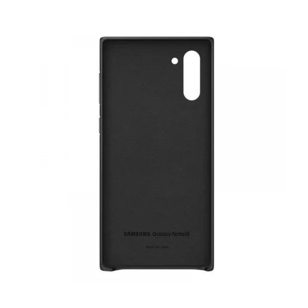 Husa Samsung Galaxy Note 10 Black Leather Cover Samsung