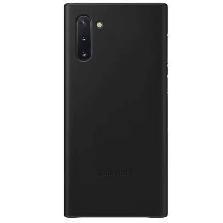 Husa Samsung Galaxy Note 10 Black Leather Cover Samsung
