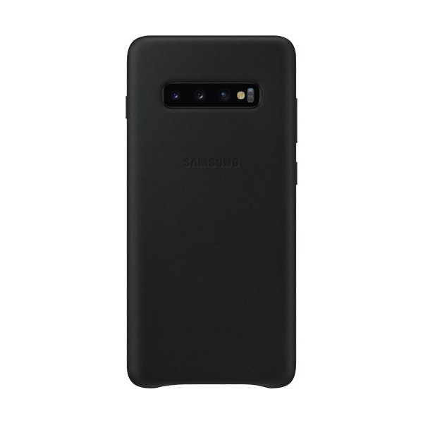 Husa Samsung Leather Cover pentru Samsung Galaxy S10 Plus EF-VG975LBEGWW Black thumb