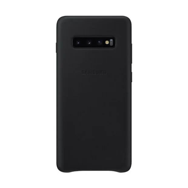 Husa Samsung Leather Cover pentru Samsung Galaxy S10 Plus EF-VG975LBEGWW Black