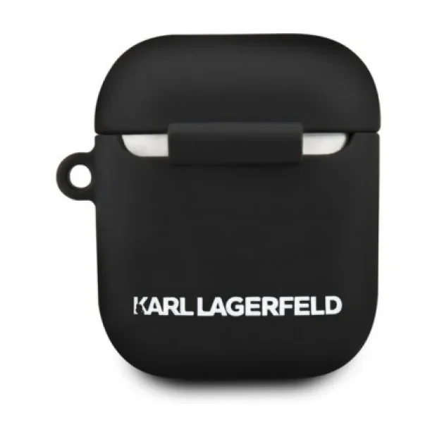 Husa Silicon  AirPods Negru Karl Lagerfeld