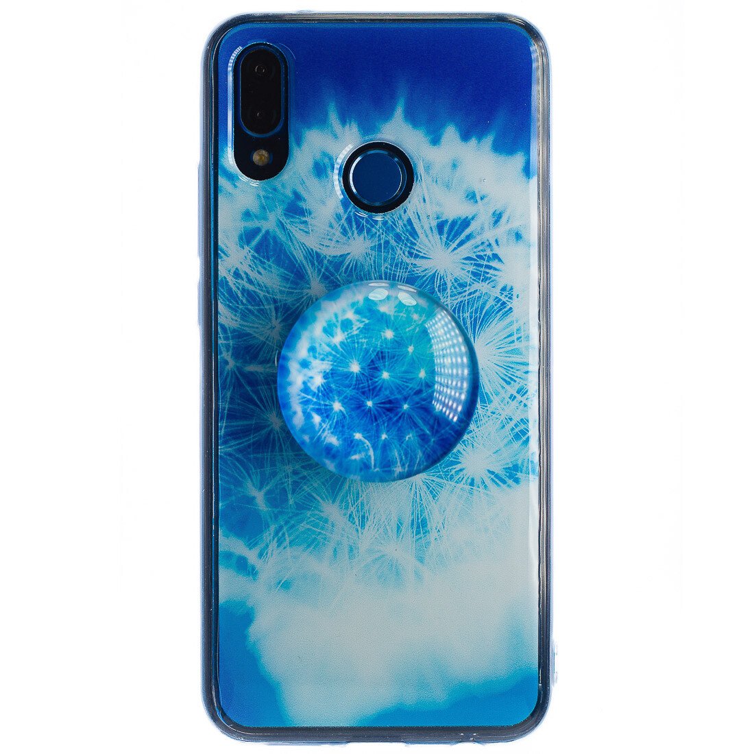 Husa Silicon cu suport Huawei P20 Lite, Floral thumb