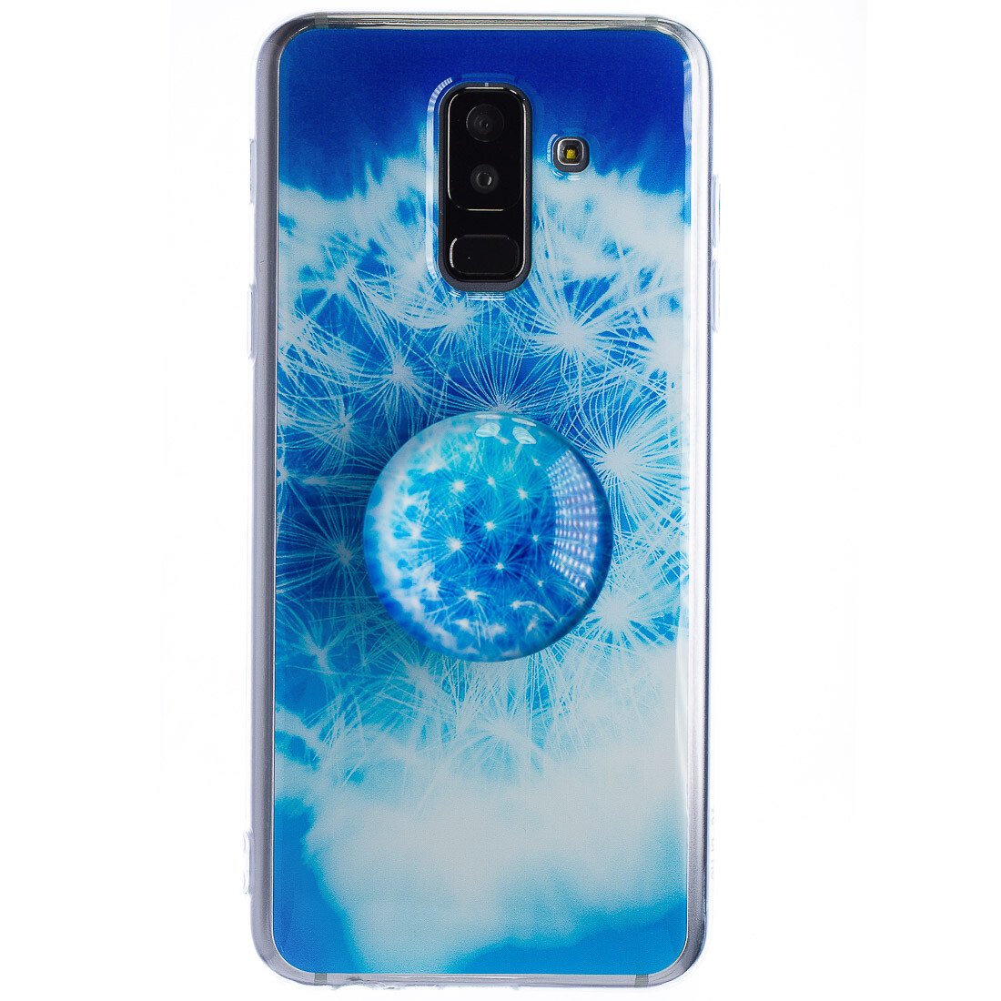 Husa Silicon cu suport Samsung Galaxy A6 Plus 2018, Floral thumb
