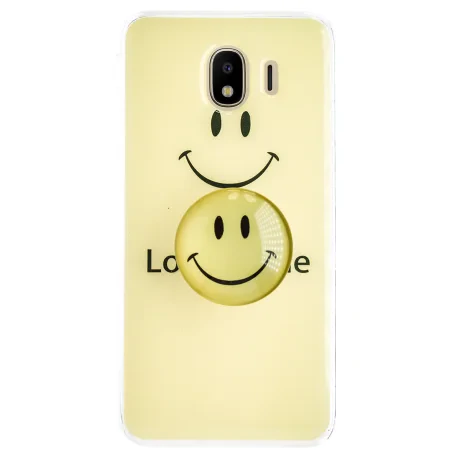 Husa Silicon cu suport Samsung Galaxy J4 2018, Smile
