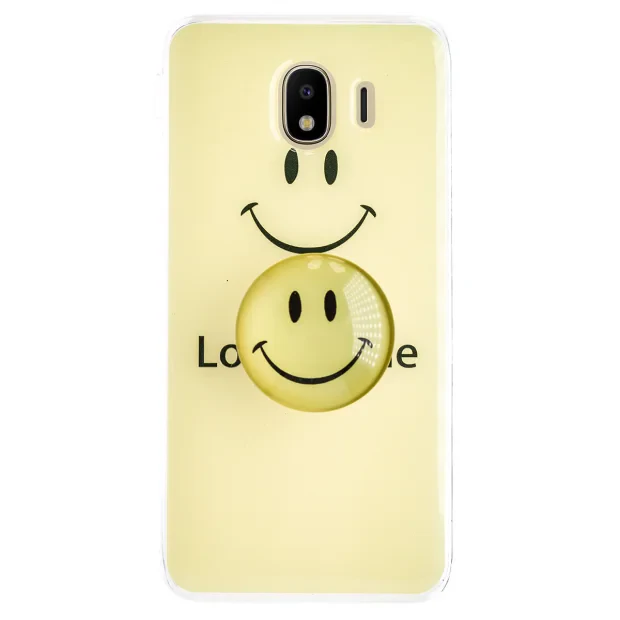 Husa Silicon cu suport Samsung Galaxy J4 2018, Smile