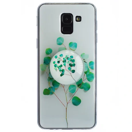 Husa Silicon cu suport Samsung Galaxy J6 2018, Natura