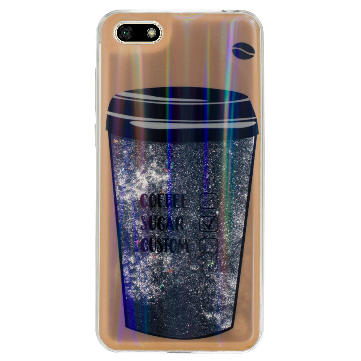 Husa Silicon Fashion Huawei Y5 Prime 2018, Coffee Liquid thumb