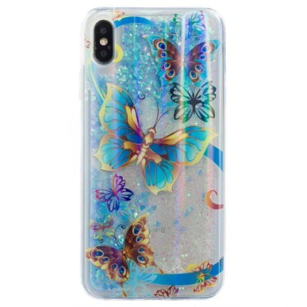 Husa Silicon Fashion iPhone 7/8 Plus, Butterfly Liquid