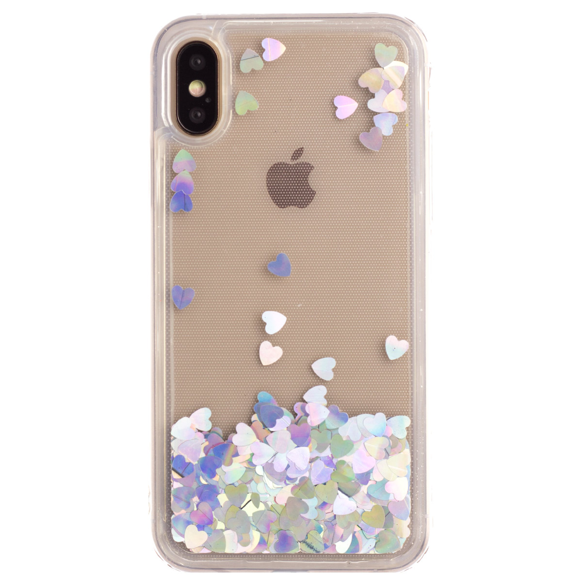 Husa Silicon Fashion iPhone XS Max,  Liquid Argintie thumb