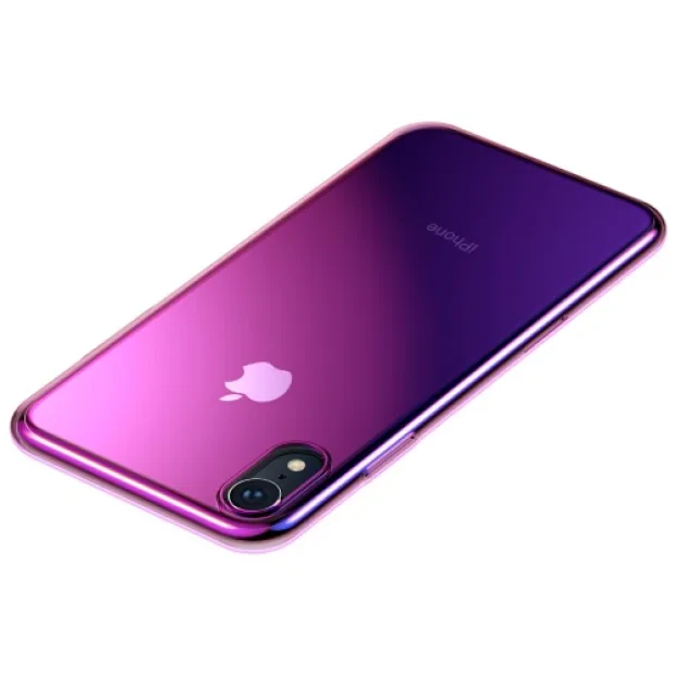 Husa Silicon Glow iPhone XR, Baseus Roz