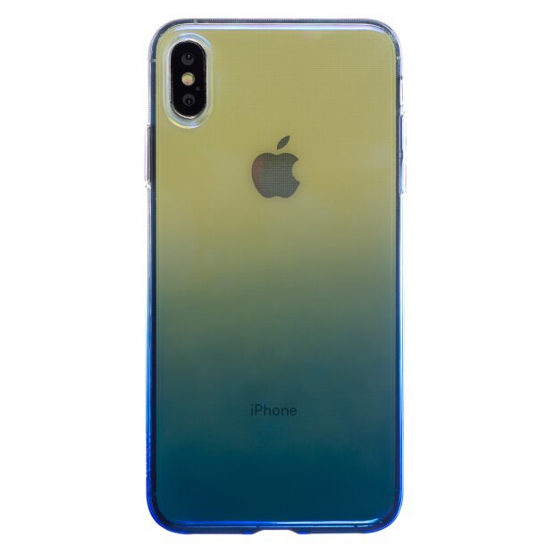 Husa Silicon Glow iPhone XS MAX, Baseus Albastru